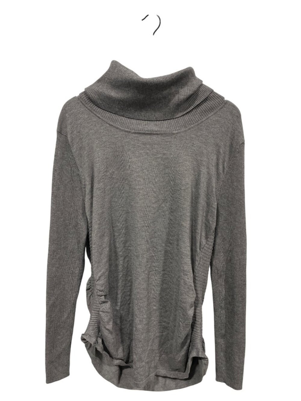 New York & Company Pullover Sweater XL Long Sleeve Cowl Neck Ribbed Knit Cozy